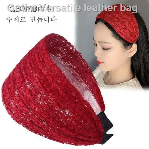 Cài tóc phối ren rộng vành dùng che mái tóc bạc trắng