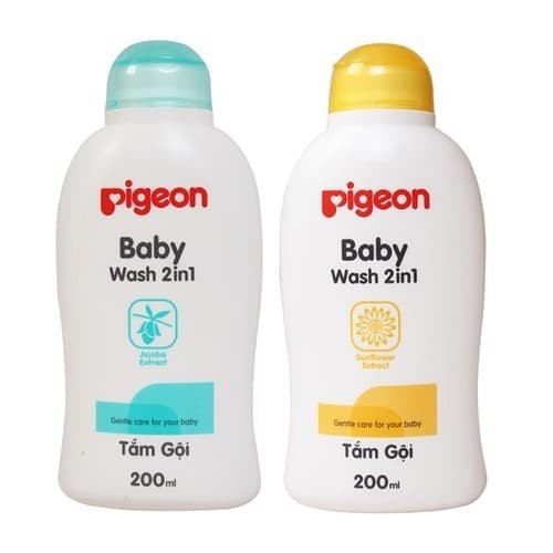 Sữa tắm và gội cho bé Pigeon dịu nhẹ 200ml/700ml 2in1/ Hoa hướng dương/ Jojoba/ VIPKID