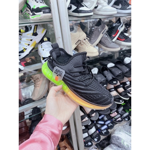 Giày thể thao nam yz đế xanh lá cam