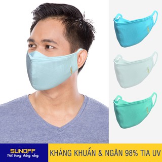 Set 3 Khẩu Trang Nam Sunoff: Kháng Khuẩn - Ngăn 98% Tia UV