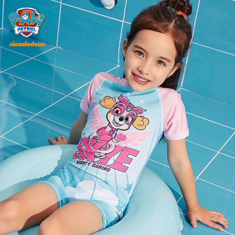 Đồ Bơi Liền Thân Sportkids Cho Bé Gái Size Đại Từ 3 Tuổi Đến 12 Tuổi In Hình Chó Cứu Hộ