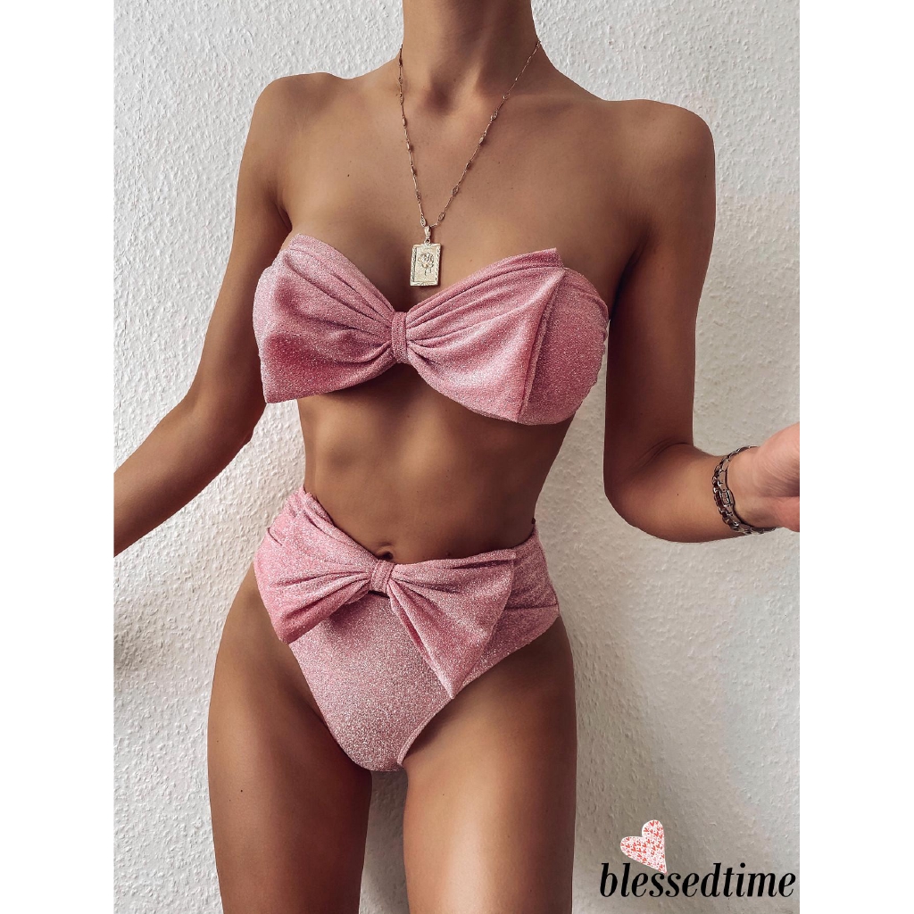 Bộ Bikini   Mảnh Hở Lưng Đính Nơ Quyến Rũ Cho Nữ | BigBuy360 - bigbuy360.vn
