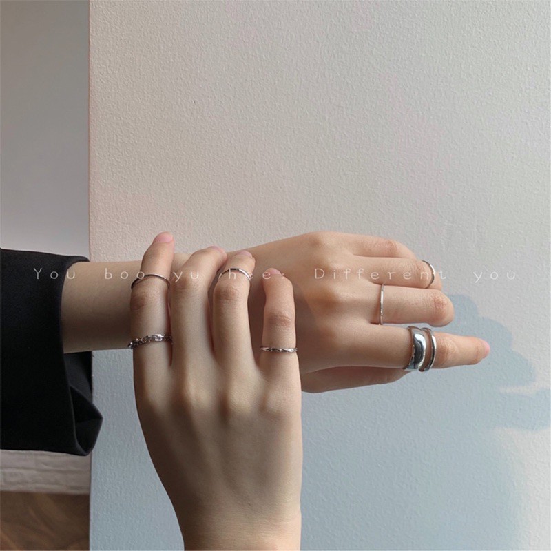 Set 7 Nhẫn Cá Tính