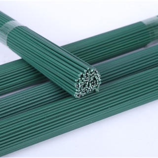 Que kẽm bọc nhựa xanh dùng làm thân cây hoa giả( Giá 10 que)