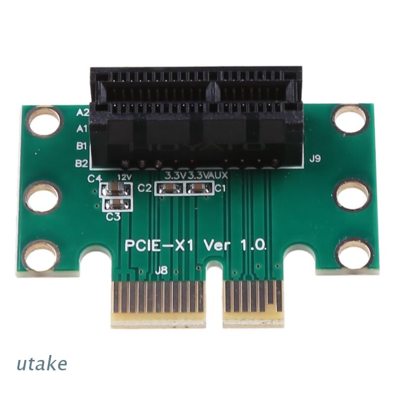 Utake Card Chuyển Đổi PCI-E Express X1 PCI E PCIE X1 Sang X1 90 Độ Cho 1U Server Chassis