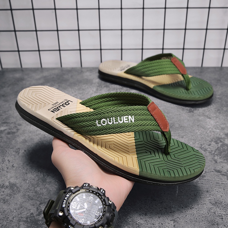 Giày xỏ ngón ngoài trời bé trai Dép xỏ ngón nam Giày nam trong nhà Giày đi biển nam mùa hè Dép nam t