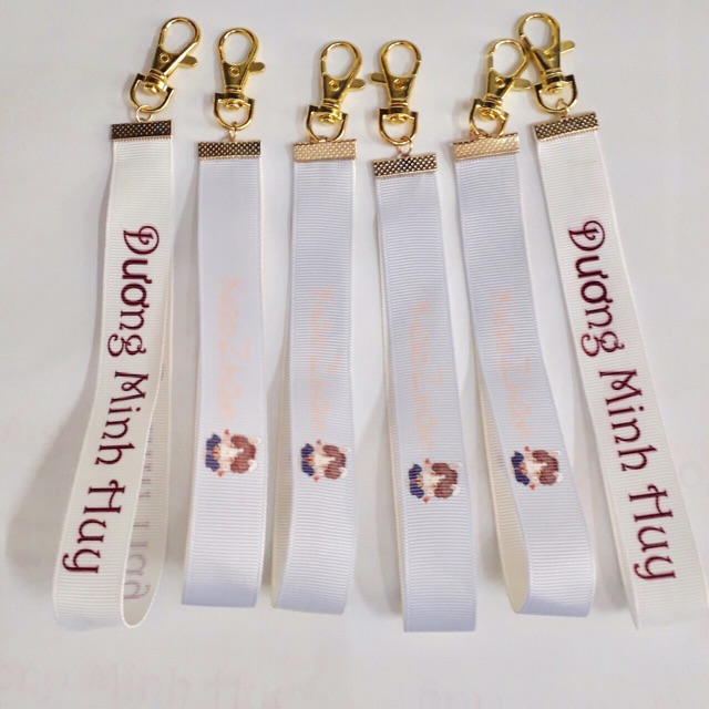 Dây nametag móc dây strap đặt in theo yêu cầu ( shop nhận làm từ 2 cái )