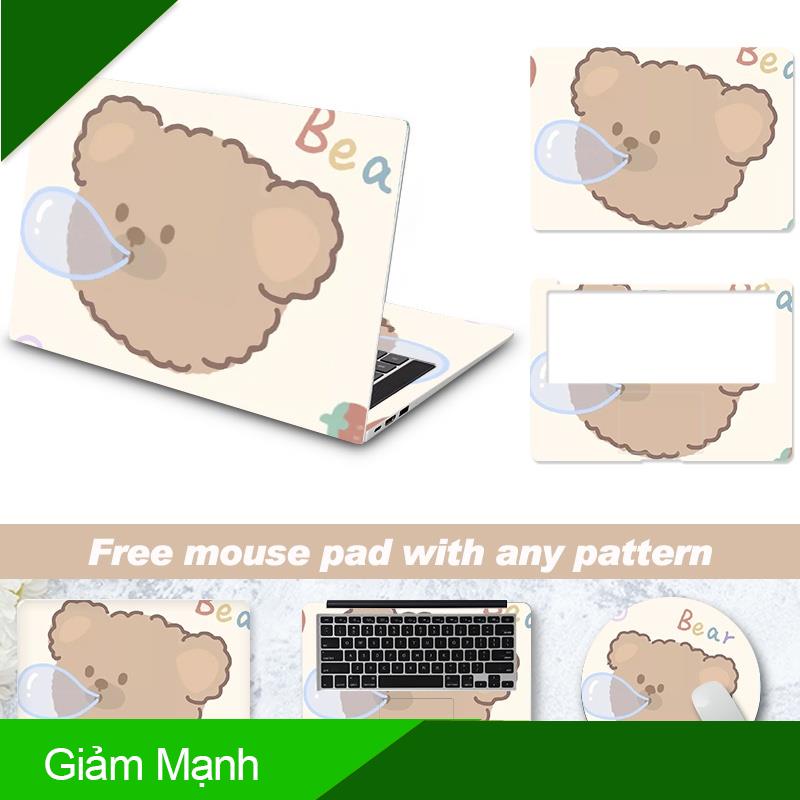 Laptop skin sticker + the same mouse pad is suitable for MacBook/HP/Acer/Dell/ASUS/Le