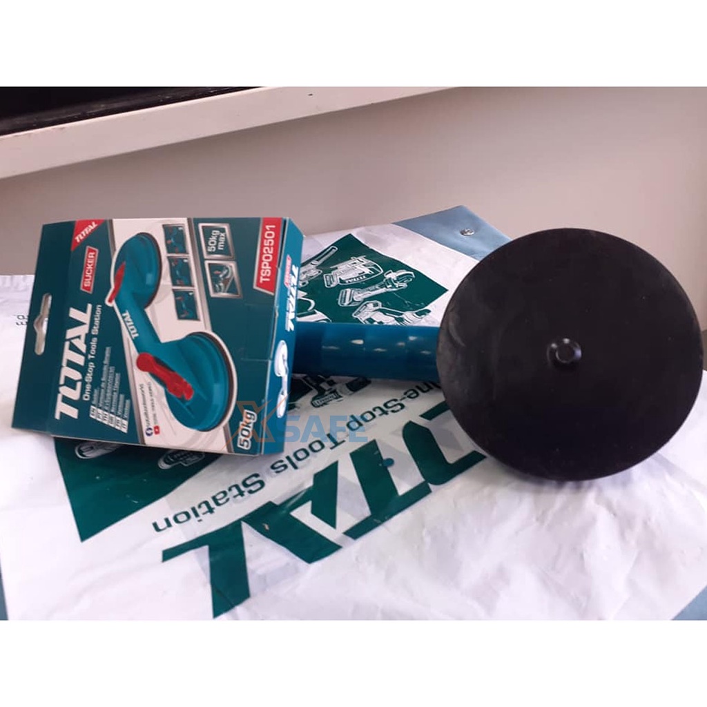 Giác hút kính 2 đầu TOTAL TSP02501 115mm giác hút chân không nhựa ABS siêu bền trọng lượng nâng kính tối đa 50kg