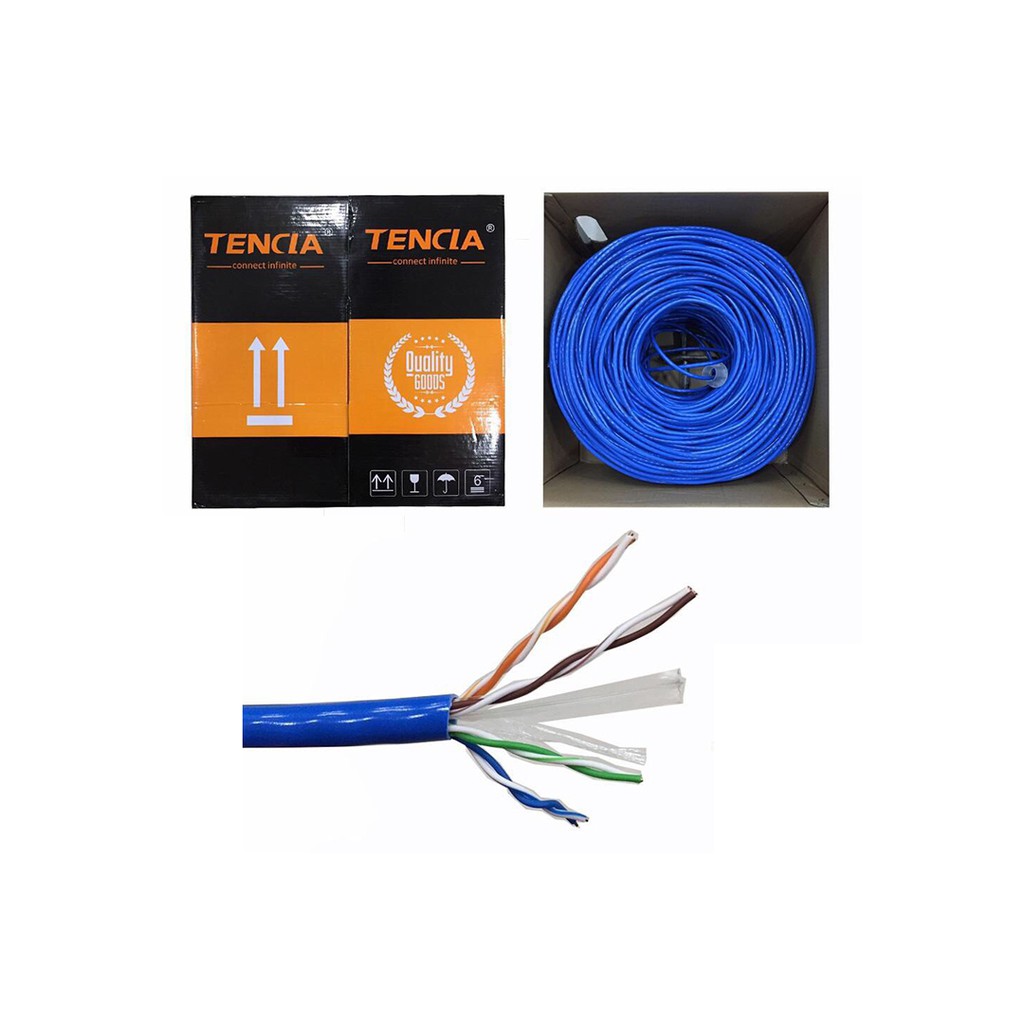 Thùng cáp mạng Cat 6 Rj45 Tencia 1902 305m