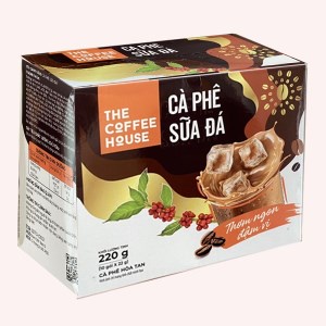 Hộp cà phê sữa đá The Coffee House hòa tan 3in1 - 10 gói x 220gr