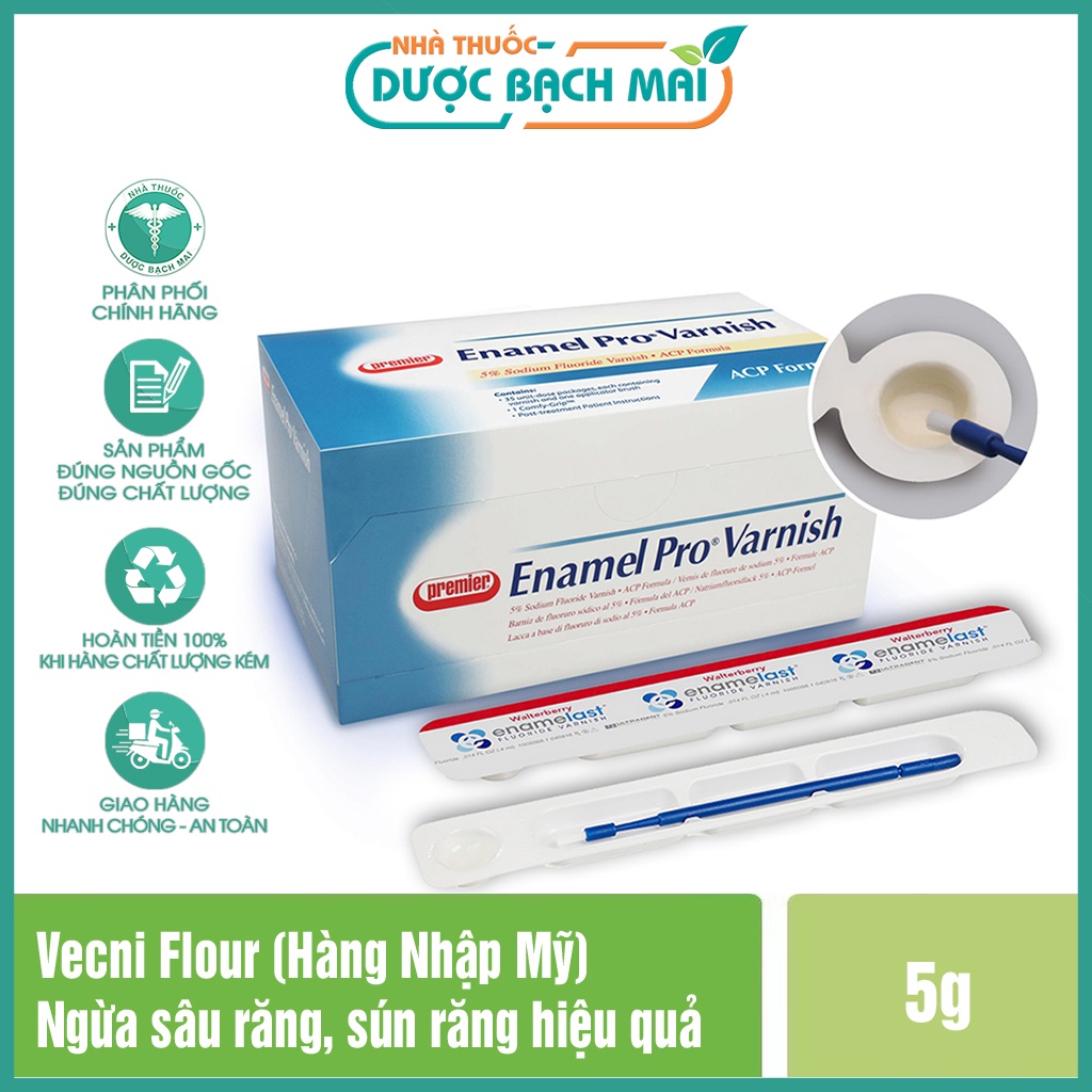 [VECNI FLOUR LOẠI 1 ] Vecni Flour Viền Đỏ - kem bôi răng chống sâu răng, chống sún răng cho bé