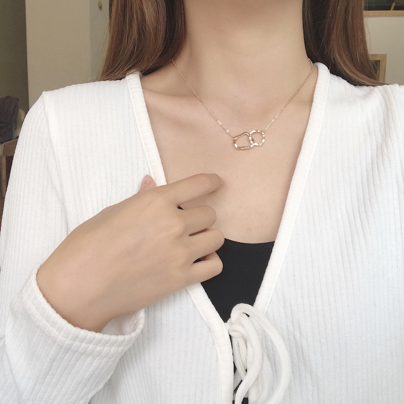 Dây chuyền IELGY thiết kế phong cách Hàn Quốc đơn giản thời trang dành cho nữ