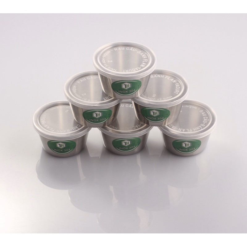 Khuôn Làm Bánh Flan 304 - Có Nắp (Size Nhỏ 6Cm)