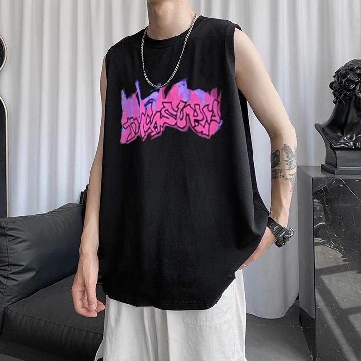 Áo thun ba lỗ MMIOT y2k in hình anime goth phong cách harajuku đáng yêu cho nam