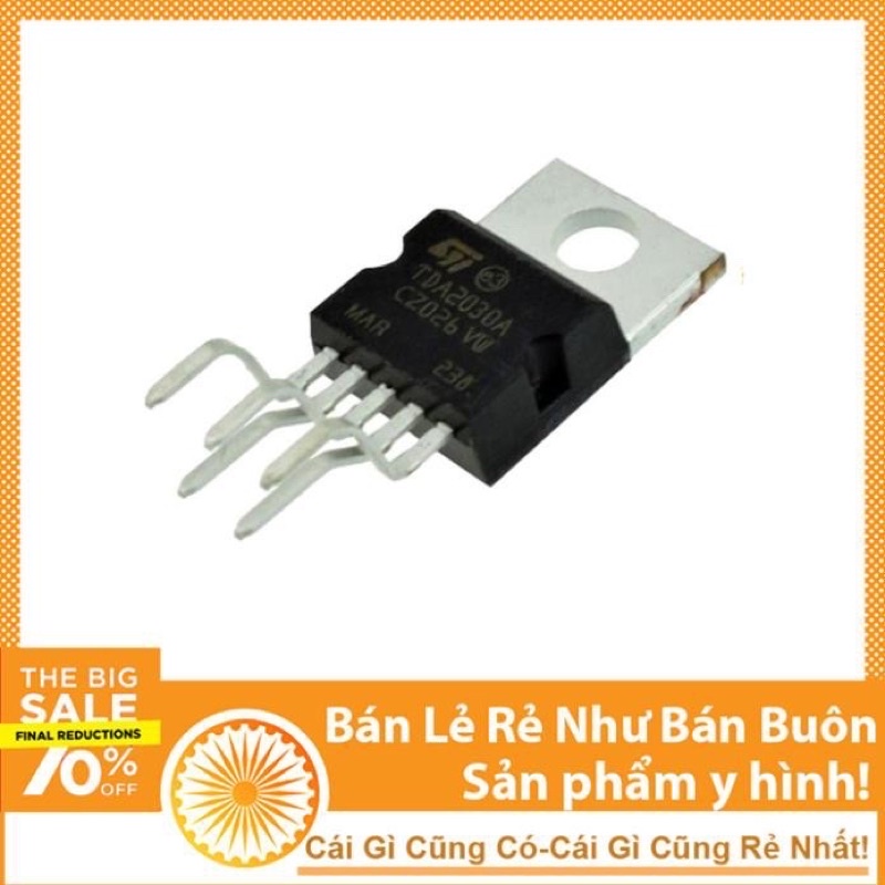 Linh kiện khuếch đại âm thanh tuyến tính bảo vệ quá nhiệt/đoản mạch IC TDA2030 TO220-5 TDA2030A TO-220