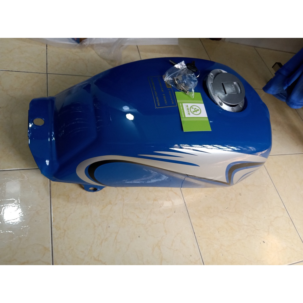 Bình xăng lớn có khoá nắp Âm màu xanh