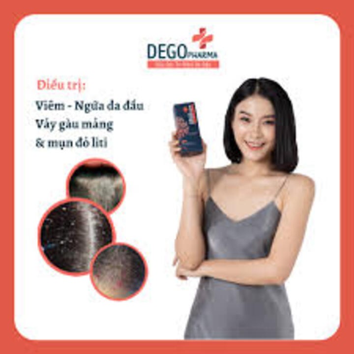 Dego Pharma - Dầu gội sạch nấm, vảy gàu mảng trắng, hết ngứa chiết xuất thiên nhiên (chai 80ml)