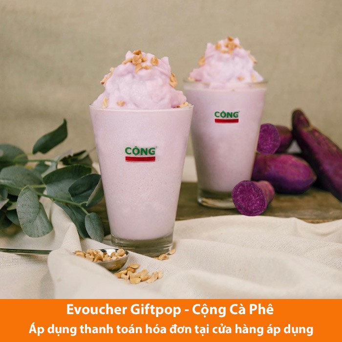 Hồ Chí Minh, Hà Nội [Evoucher] Phiếu quà tặng cửa hàng Cộng Cà Phê trị giá 100.000 VNĐ