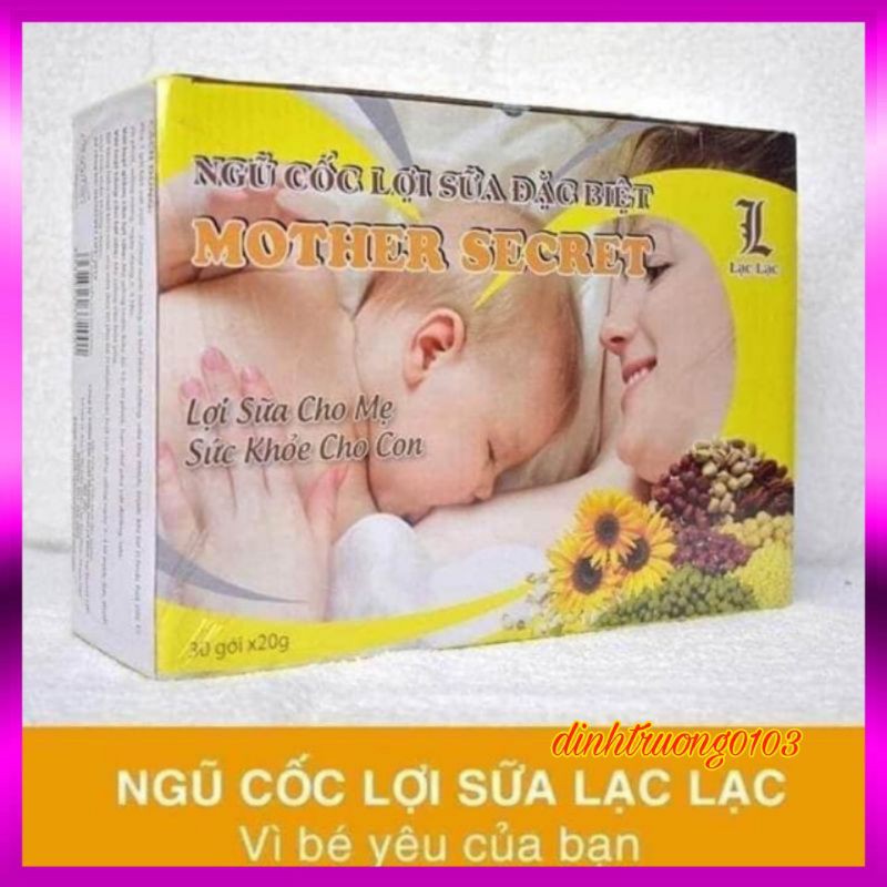 Ngũ cốc Lợi sữa - Ngũ cốc lợi sữa Lạc Lạc (hộp 600gr 30 gói)