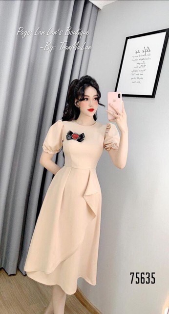 Đầm dự tiệc đính hoa | BigBuy360 - bigbuy360.vn