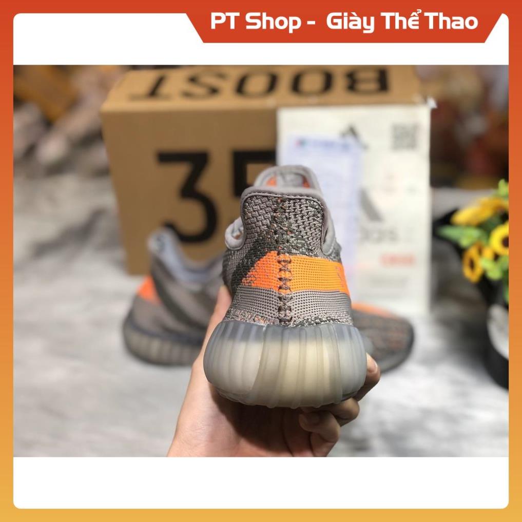 [FreeShip+ Hàng Cao Cấp] Giày Thể Thao Yz350 Xám Cam Nam Nữ, Đế Boost Mềm Nhẹ Êm Tránh Trơn Trượt Best Đẹp