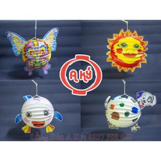 Đèn lồng giấy ánh sáng đẹp lồng đèn trung thu loại 10