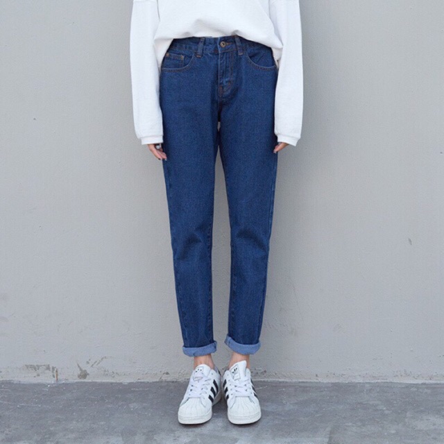 Quần jean baggy trơn_kèm ảnh thật | BigBuy360 - bigbuy360.vn