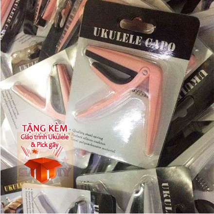 CAPO UKULELE ĐỦ MÀU HỒNG TRẮNG ĐEN XANH ĐỎ - KẸP TĂNG TÔNG UKULELE