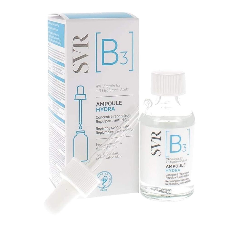 Tinh chất dưỡng da, ngăn ngừa nếp nhăn, phục hồi da và dưỡng ẩm cho da SVR [B3] Ampoule Hydra 30ml