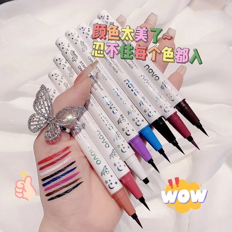 Bút kẻ mắt Novo lâu trôi chống thấm nước và chống dầu nhanh khô nhiều màu sắc tùy chọn MM