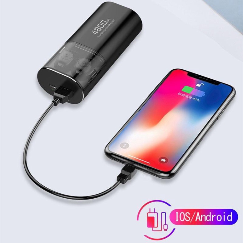 Tai nghe Bluetooth S11 ONL1C bản Quốc tế không dây kiêm sạc dự phòng 4800mAh chống nước IPX5 chống ồn