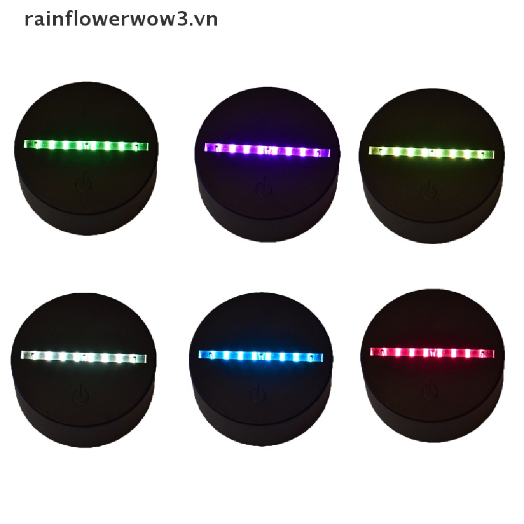 Đế Đèn LED 3D 7 Màu Với Đầu Cắm USB Chất Lượng Cao