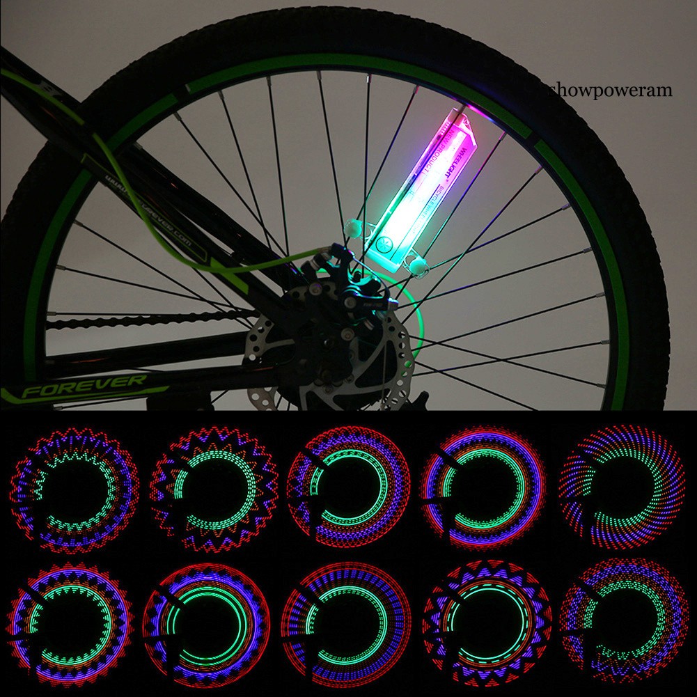 SP 32LED DIY Bicycle Light Colorful Bike Wheel Spoke Light Cycling Tire Signal Lamp