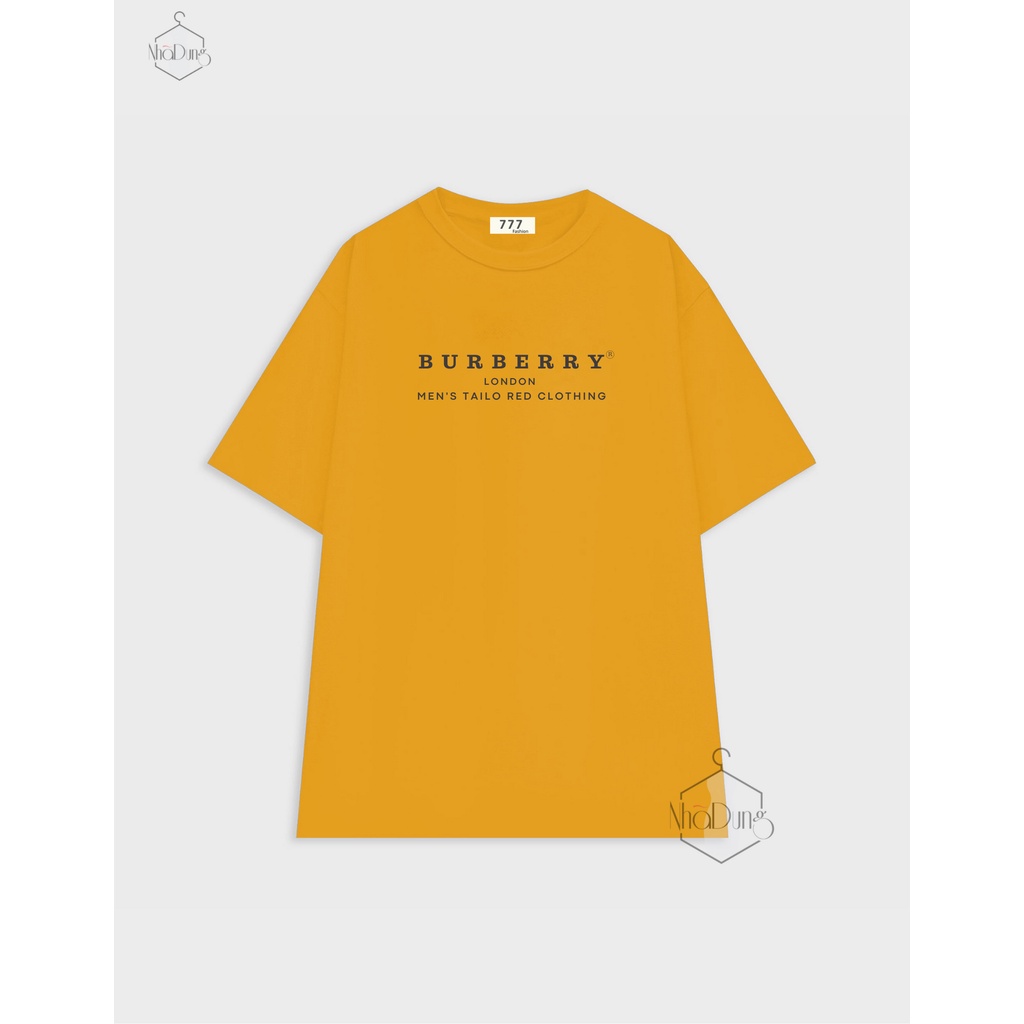 Áo thun áo phông nữ vải cotton 100% cao cấp mềm mịn co giãn tốt form basic in chữ Burberry freesize dưới 58kg