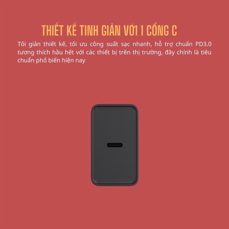 Củ sạc nhanh Velasboost 18W,dock sạc bảo hành 12 tháng chính hãng