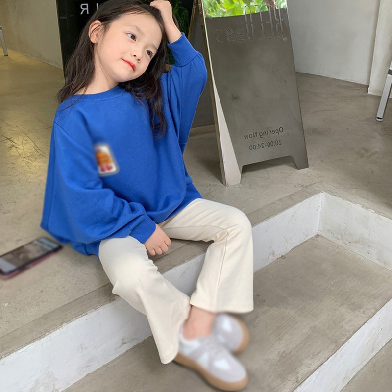 Quần Dài Ống Loe Co Giãn Thời Trang Cho Bé Gái