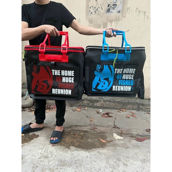 Thùng đựng cá cao cấp có dây đeo để giỏ cá ABS