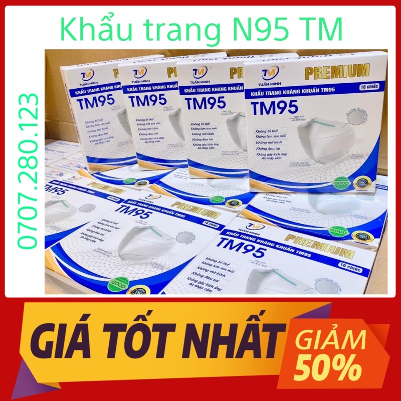 Khẩu trang N95 combo 10 Hộp ( 100 chiếc )