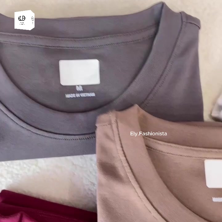 Áo phông nữ ELY dài tay dáng ôm body thun cotton trơn HÀNG DÀY CAO CẤP cổ tròn màu đen trắng nâu xanh ELY235 | BigBuy360 - bigbuy360.vn