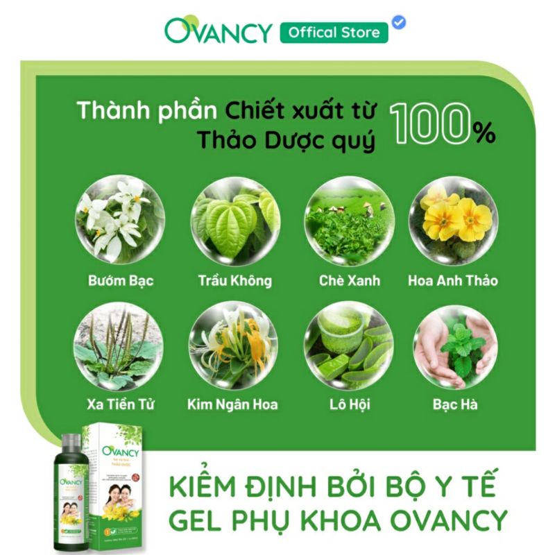 Gel phụ khoa thảo dược Ovancy
