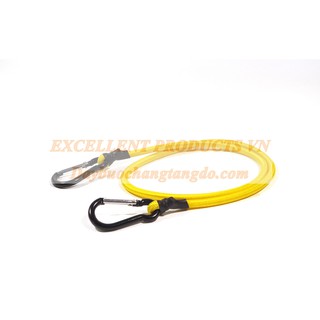 Bộ 2 dây chun chằng hàng 18100, móc chìa khóa carabiner, 100cm, 20 ký