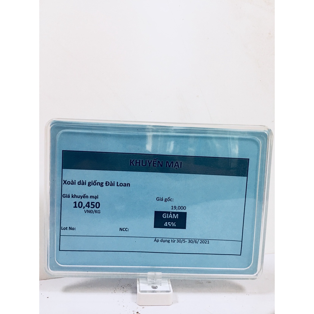 Bảng giá siêu thị A3,A4,A5,A6 bằng nhựa +Tấm PVC đủ kích thước dùng để treo trong gian hàng siêu thị, cửa hàng tiện ích