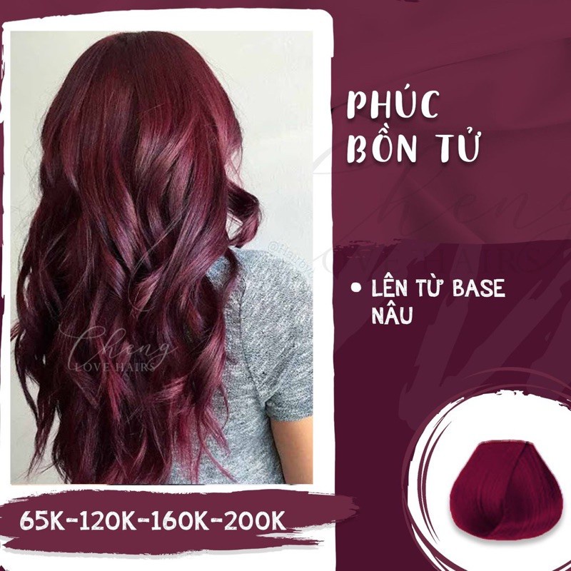 Thuốc Nhuộm Tóc Màu Phúc Bồn Tử  Không Cần Tẩy - Tặng kèm oxi trợ Nhuộm