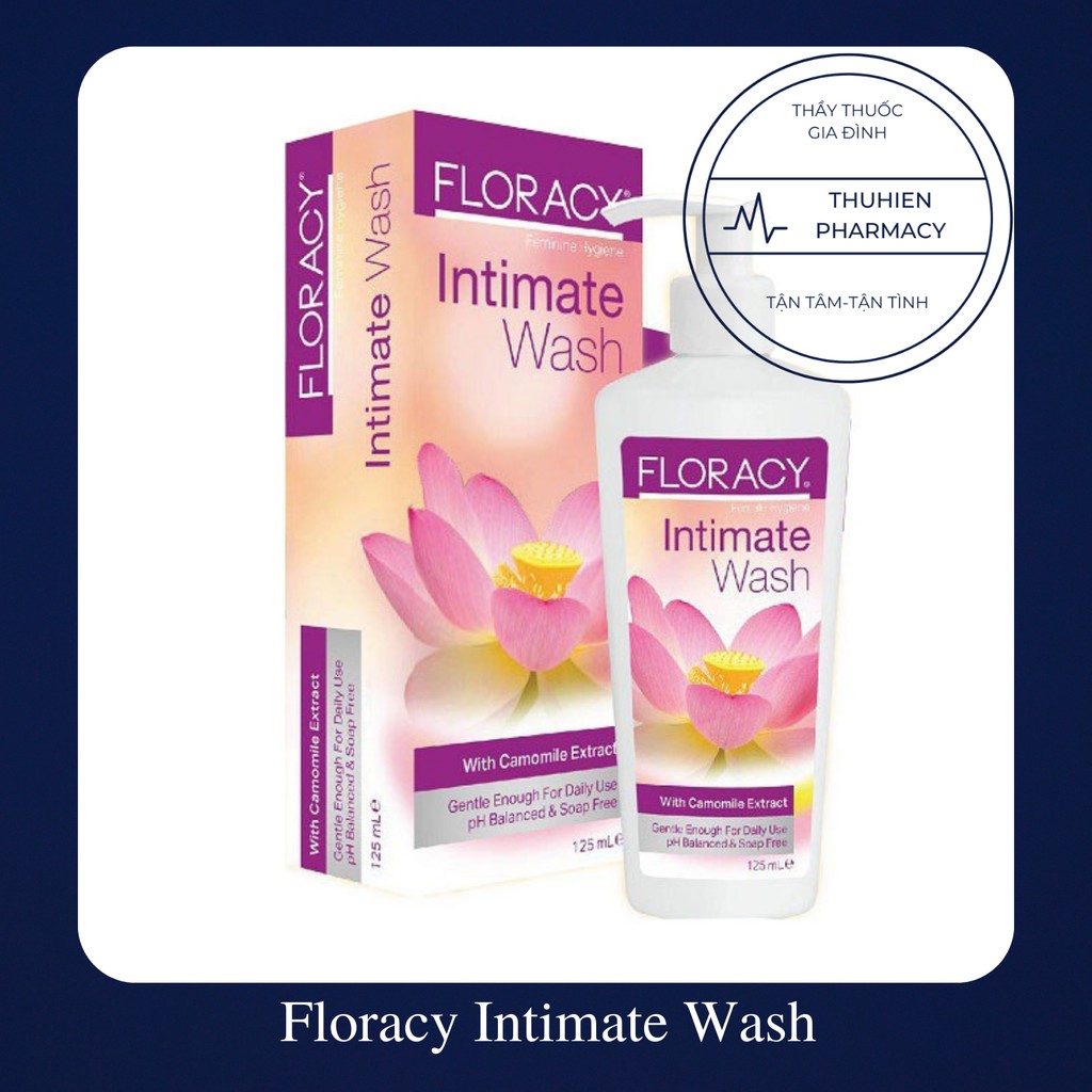 Dung dịch vệ sinh Floracy Intimate Wash làm sạch nhẹ nhàng và duy trì pH tự nhiên (Lọ 125ml)