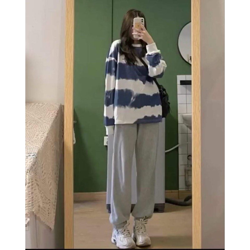 Quần Jogger Ống Túm Nam Nữ Vải Da Cá Thể Thao Năng Động
