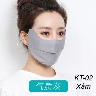 KT02- Hồng,Xanh,Xám Khẩu Trang đi nắng chống tia UV UFP 50+ - Unisex Nam Nữ đều thích hợp