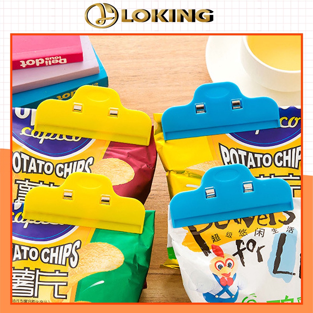 Kẹp Khóa Kín Bảo Quản Thức Ăn, Bim Bim, Gia Vị, Bánh Kẹo - LOKING