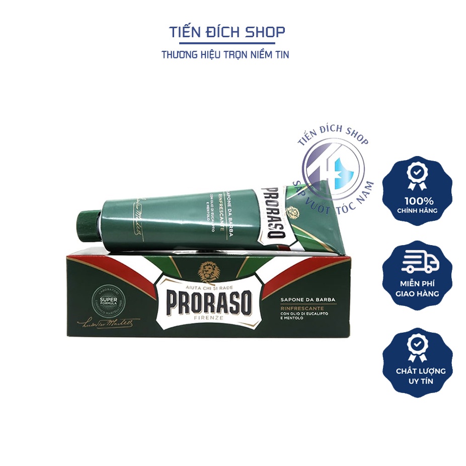 Kem Cạo Râu Proraso Shaving Cream Tube 150ml – Nourishing, Refreshing, Sensitive, Protective