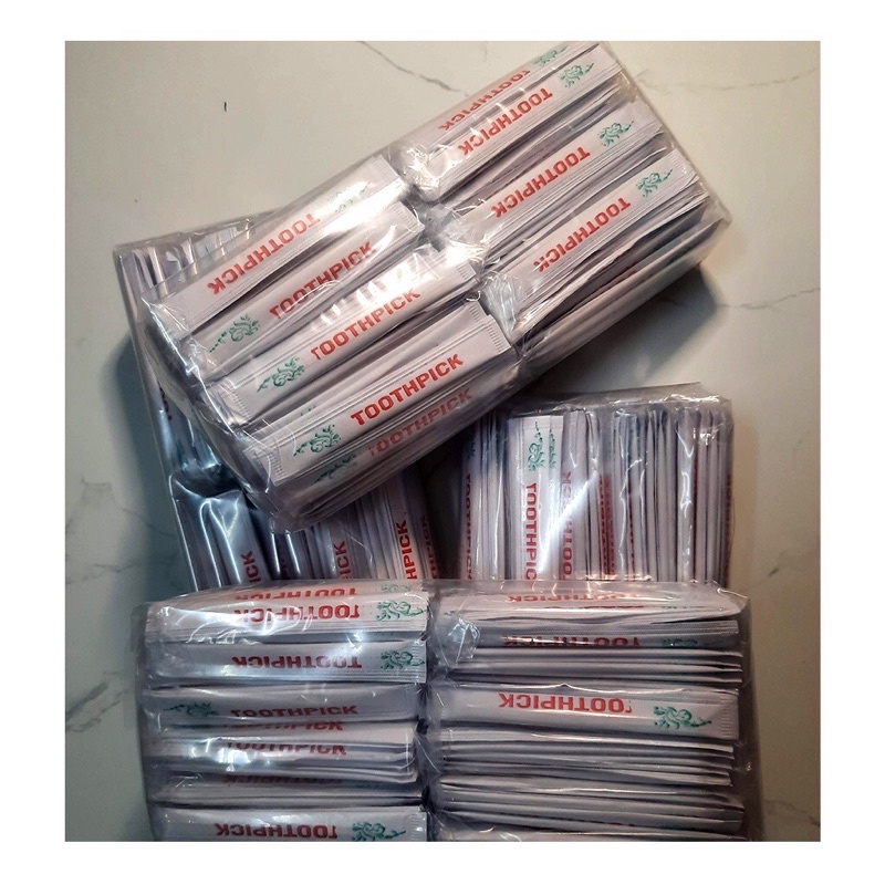 Tăm tre, tăm xỉa răng gói giấy